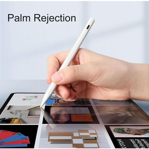 Pencil for Apple Ipad 9Th&10Th Generation, 13 Mins Fast Charge Stylus Pen, Palm - Picture 7 of 12